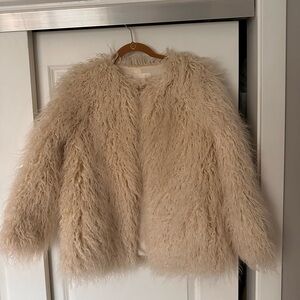 Mongolian Sheepskin Style Fur Coat
